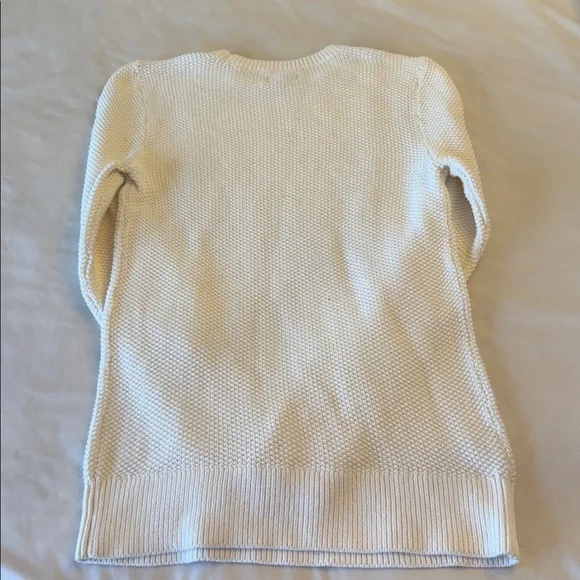 L.L. Bean Signature Knit Sweater - Cream, sz M - Picture 9 of 10